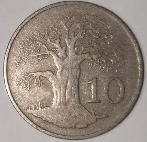 1980 - 10 CENT COIN - ZIMBABWE - (Copper-Nickel)